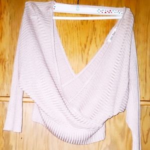 SETTLE DOWN TAUPE COLORED BALLET STYLE SWEATER